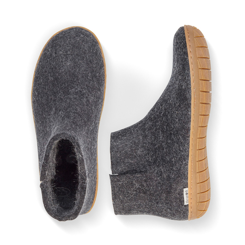 Wool boot charcoal - 2