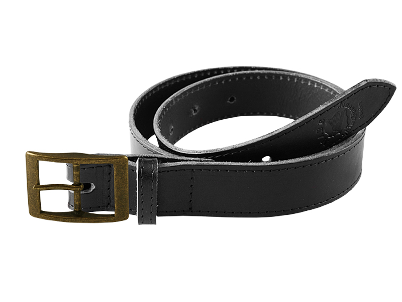 Leather belt G antique brass nickel free - 6