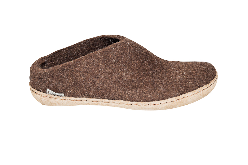 Woolen slippers brown - 3