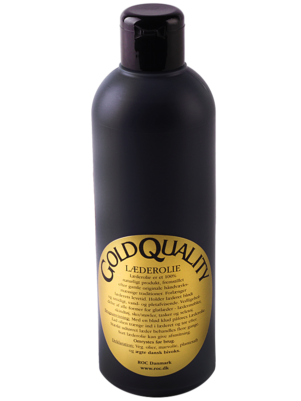 Läderolja 250ml svart - 2