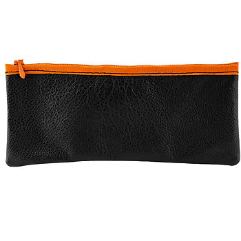 Pencil case in genuine leather Black