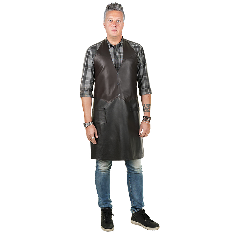 Vest apron Luxus cafe noir/svart