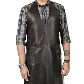 Vest apron Luxus cafe noir/svart