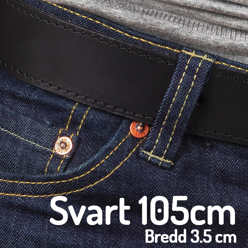 Belt 105 cm Black 3.5 cm