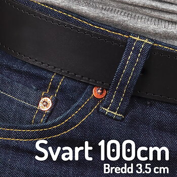 Belt 100 cm black 3,5 cm