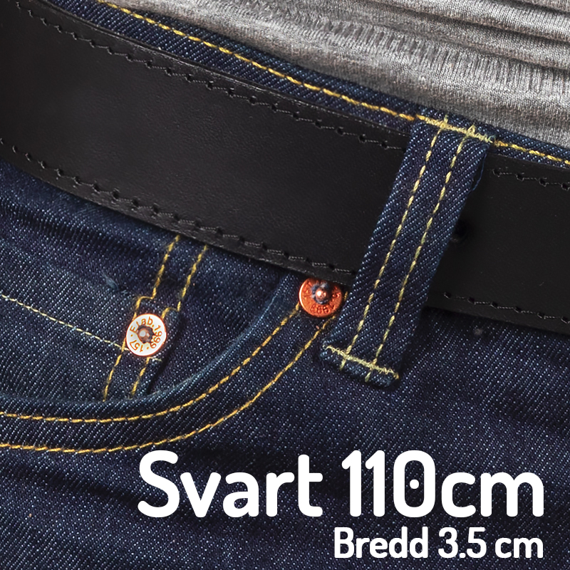 Belt 110 cm Svart 3.5 cm