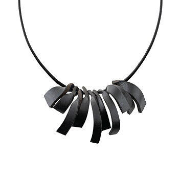 Leather Necklace black 