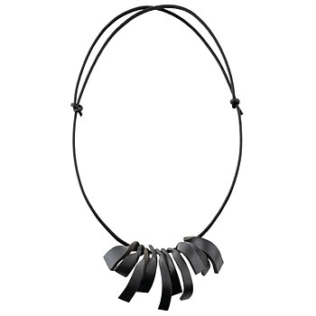 Leather Necklace black 