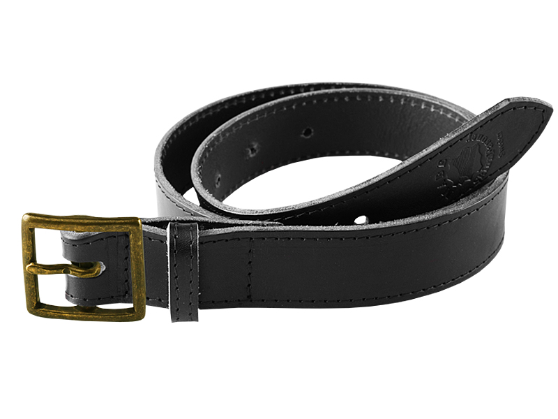 Leather belt B antique brass nickel free - 6