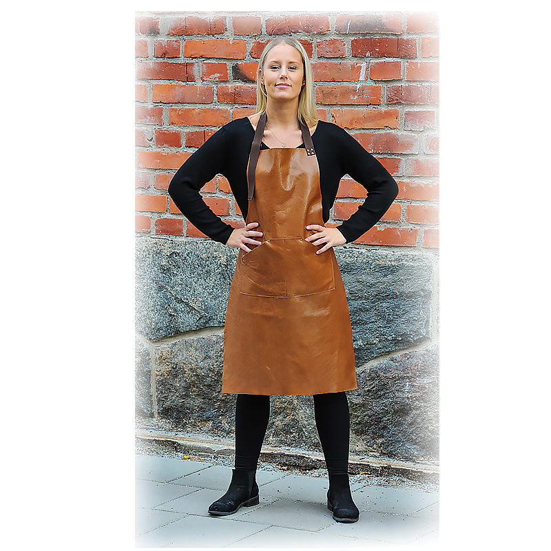 Leather apron Gemini Cognac - 4