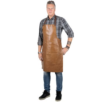 Leather apron Gemini Cognac