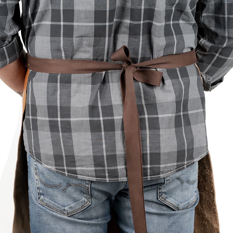 Leather apron Gemini Cognac - 5