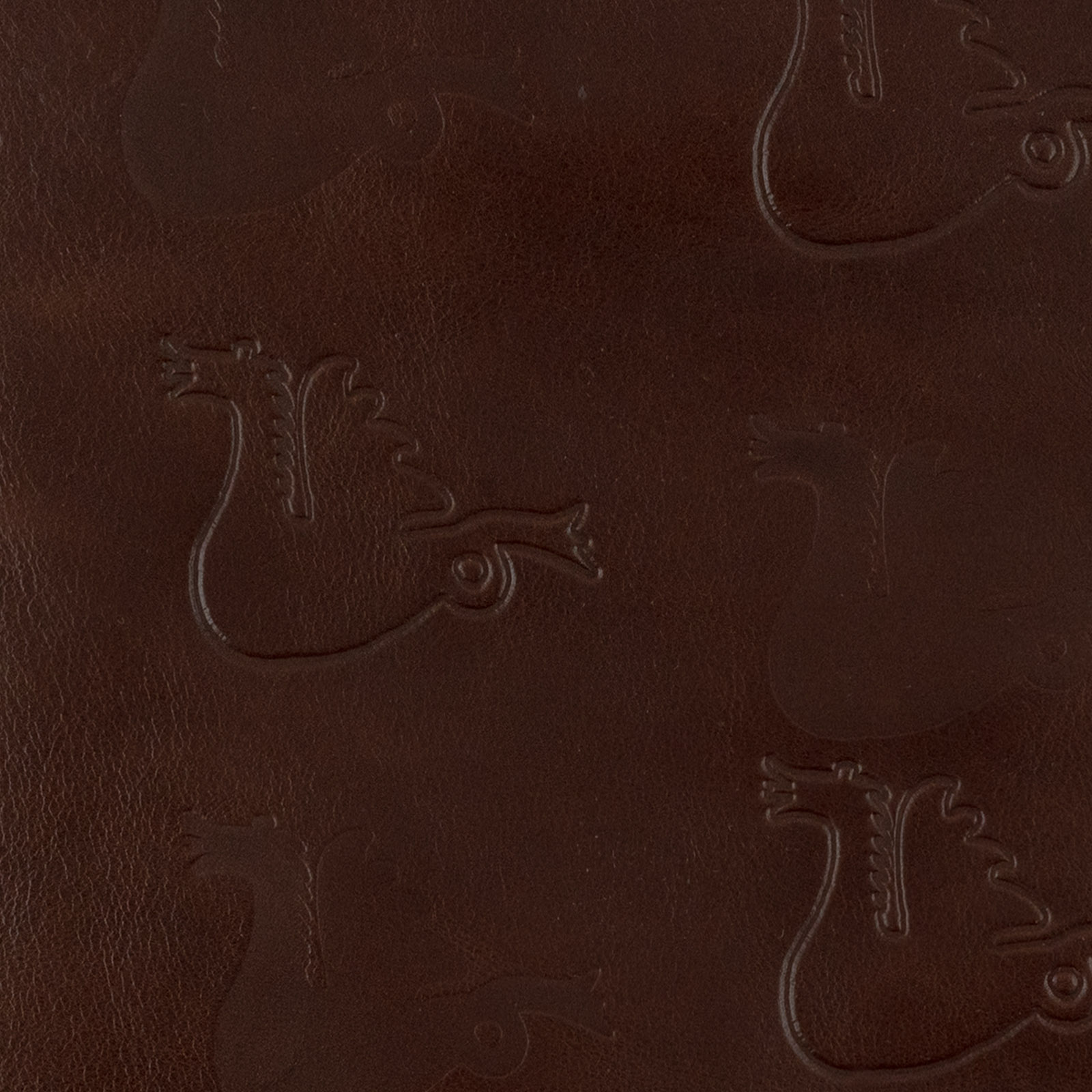 Book cover in leather Dragon mahogny - 4