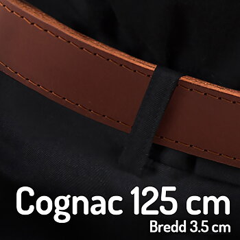 Belt 125cm cognac 3.5cm