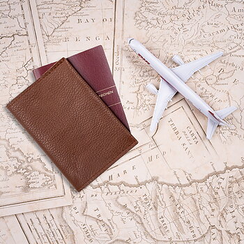 Passport holder Chestnut