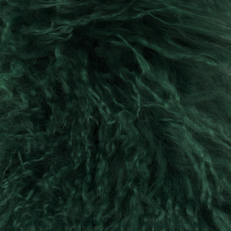 Lambskin boa Dark green - 3