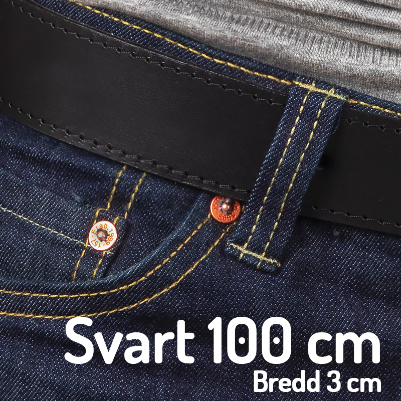 Belt 100 cm black 3 cm