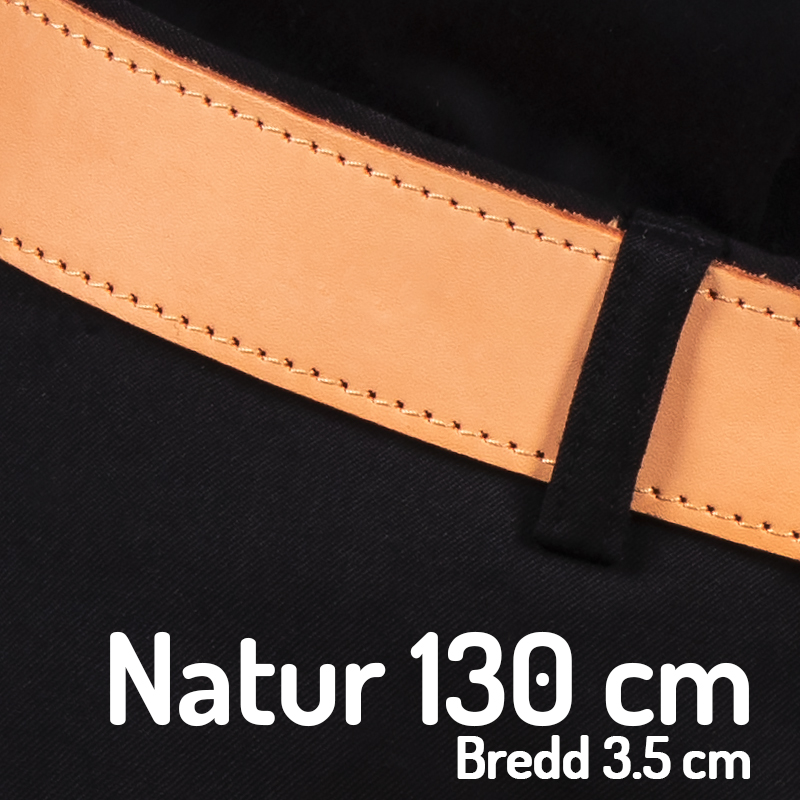 Skärp  130 cm natur3.5 cm