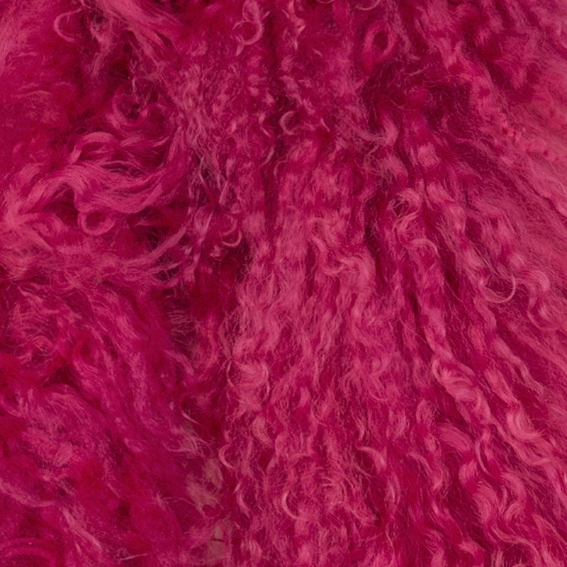 Lambskin boa Cerise - 4