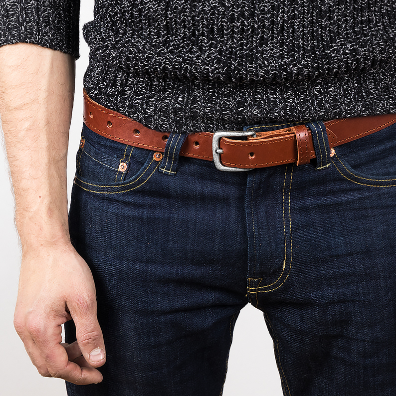 Leather belt T - 2