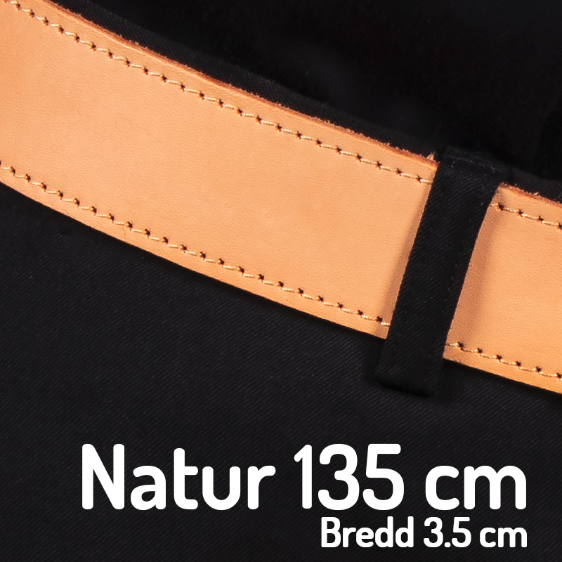 Belt 135 cm natur 3.5cm