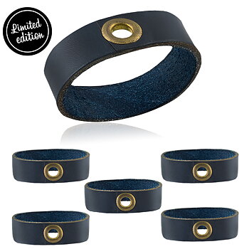 Napkin ring with circle rivets 6-pack