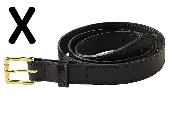 Belt 120 cm black 3 cm - 7