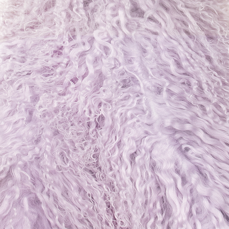 Lambskin boa Lavender - 3
