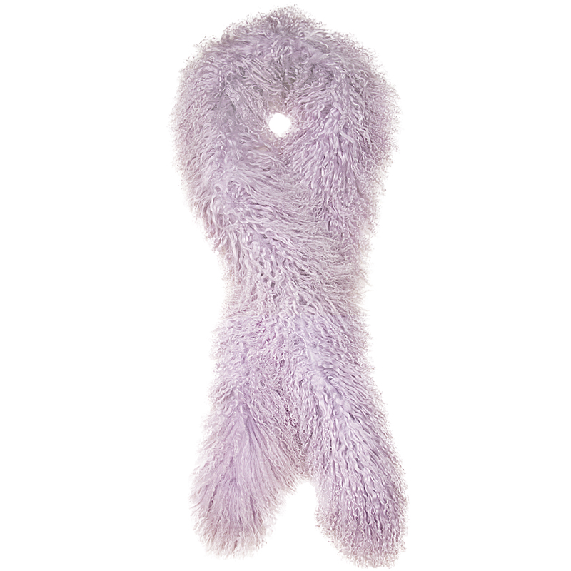 Lambskin boa Lavender - 2