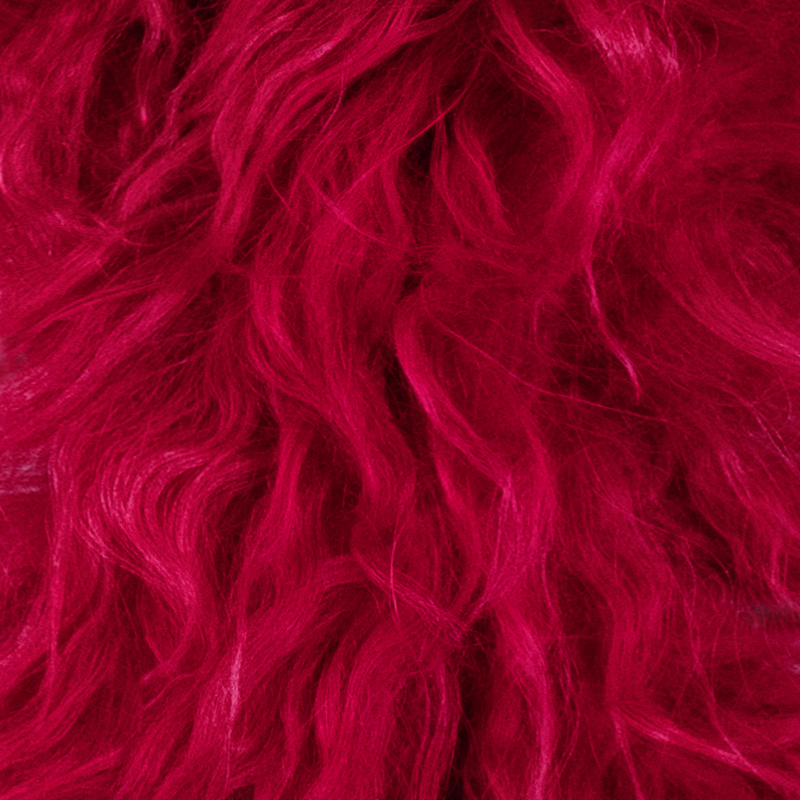 Small Lambskin boa  Red - 2