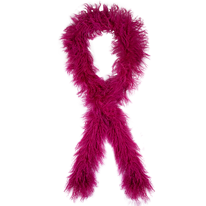 Small lambskin boa Pink - 2