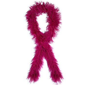 Small lambskin boa Pink