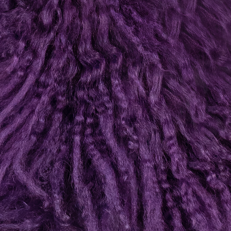 Small Lambskin boa Purple - 4