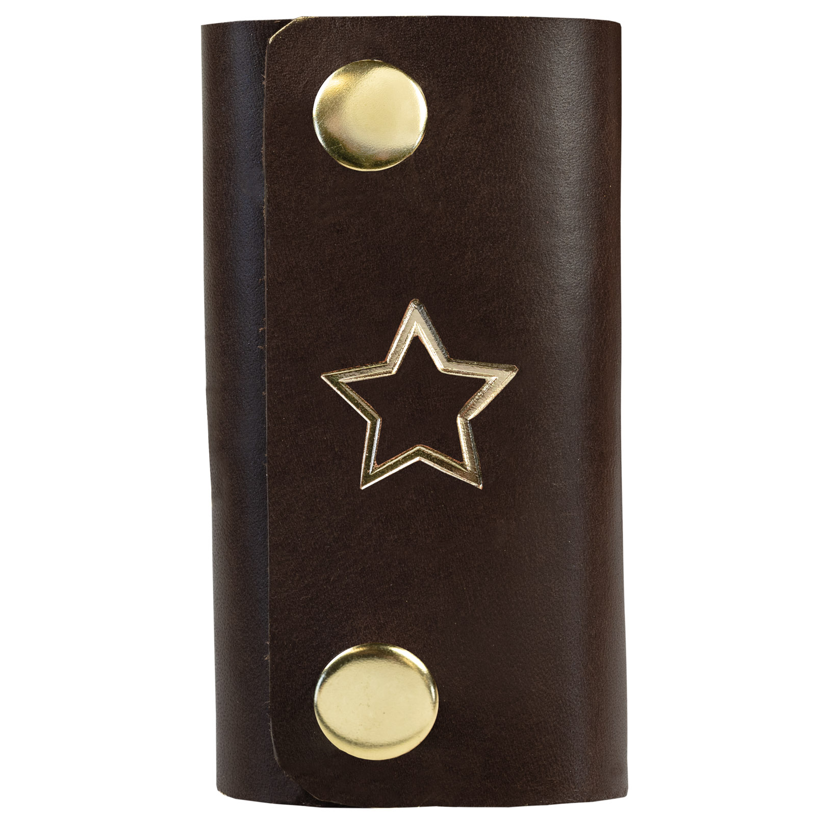 Key holder star dark brown/gold