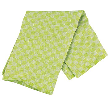 Linen towel Chess chlorophyll-white 2-pack