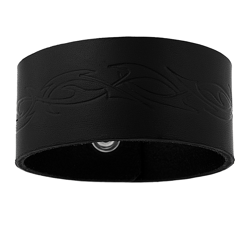 Läderarmband Tribal svart - 2