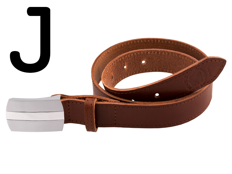 Skärp 95 cm cognac 4 cm - 4