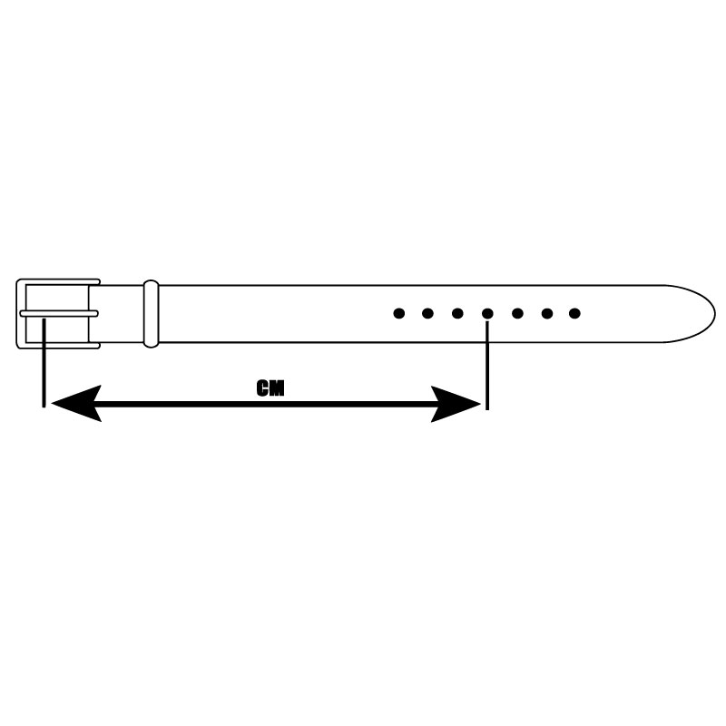 Skärp 95 cm cognac 4 cm - 9