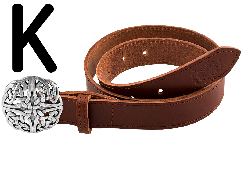 Skärp 95 cm cognac 4 cm - 5