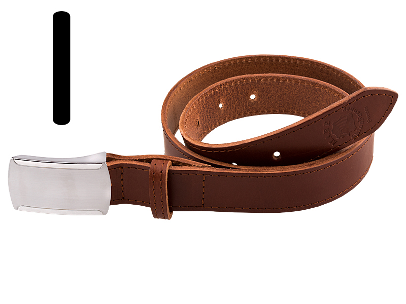Skärp 95 cm cognac 4 cm - 3