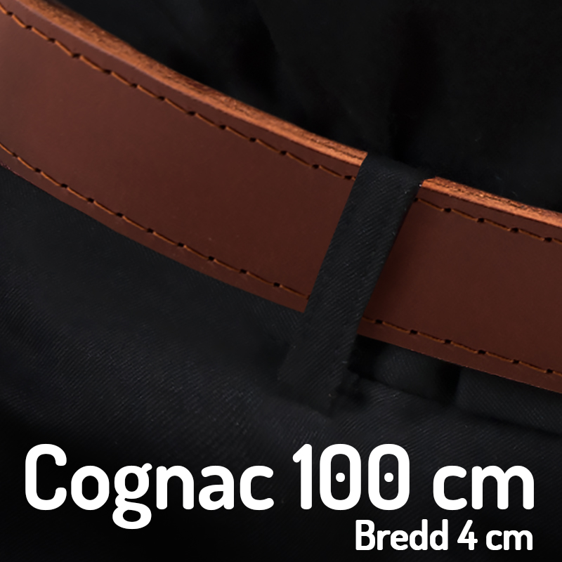 Belt 100 cm cognac 4cm