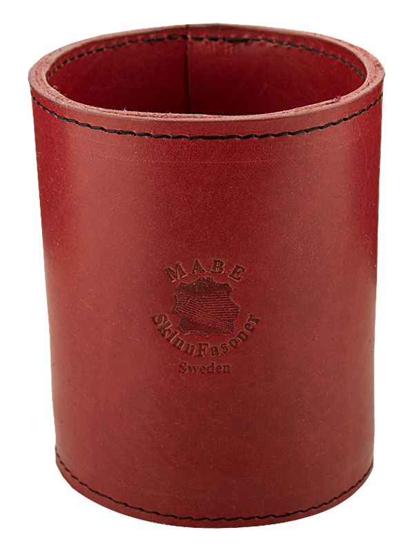 Leather Pen holder red - 2
