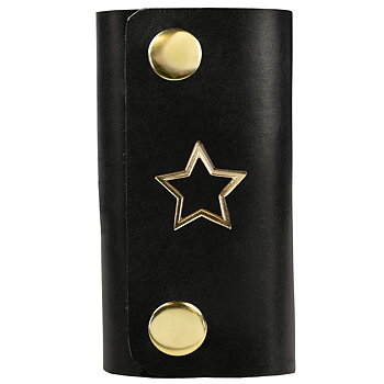 Key holder star dark black/gold