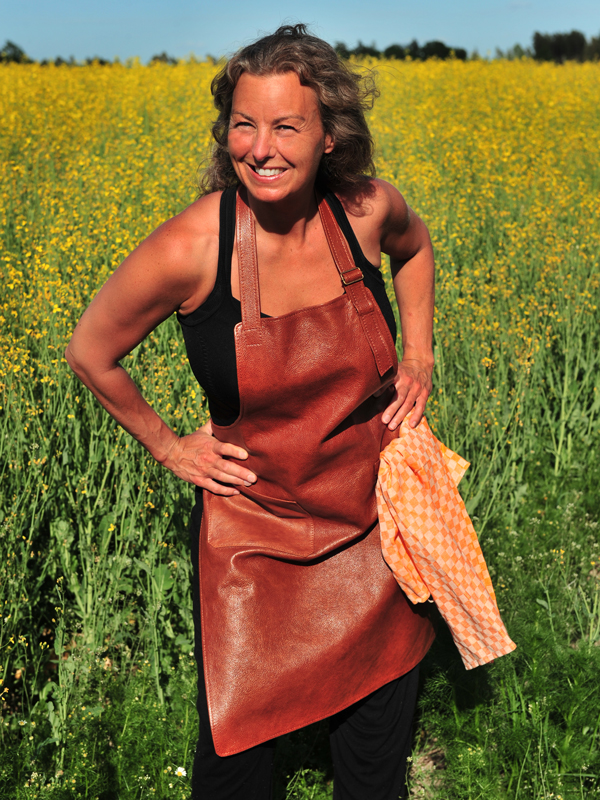 Leather apron Prestige Sleifi with adjustable neck strap - 7
