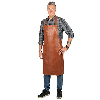 Leather apron Prestige Sleifi with adjustable neck strap