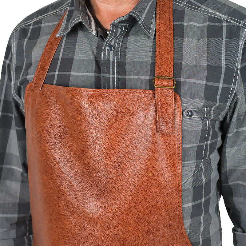 Leather apron Prestige Sleifi with adjustable neck strap - 5