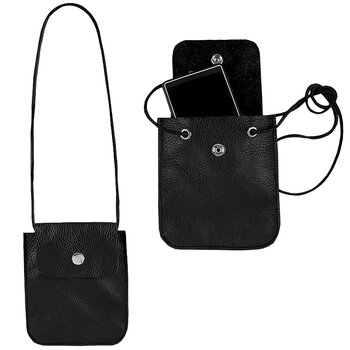 Small bag in leather black