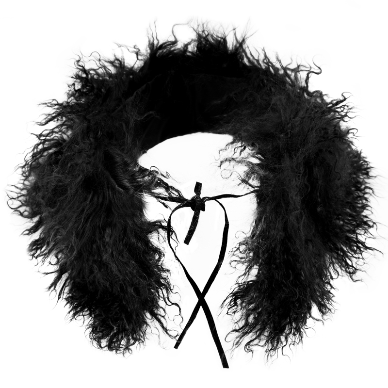 Black fur collar - 2
