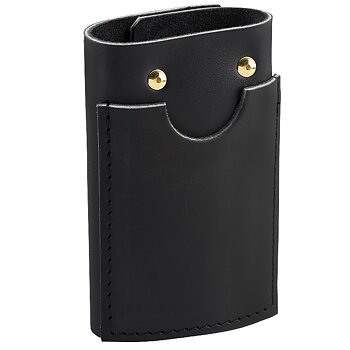 Key holder with compartment in black/gold