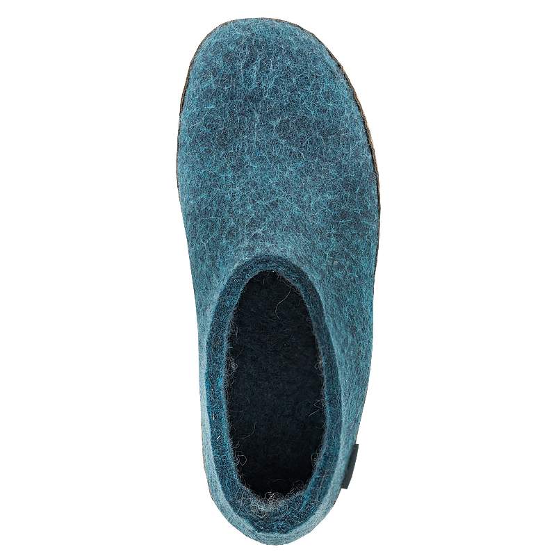 Woolen slippers petrol - 2